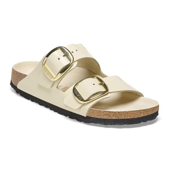 New w/Tage Birkenstock Arizona Big Buckle - High Shine Ecru -Size 41 US 10.10.5 - Picture 1 of 8